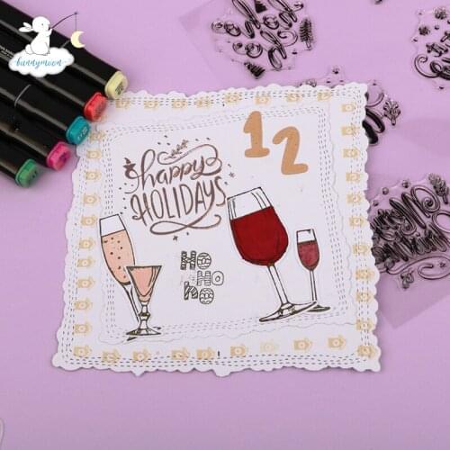 Bunnymoon words Silicone Stamp Embossing Scrapbooking Stencil Craft DIY Card Crafts Dies Album Handmade Decoration