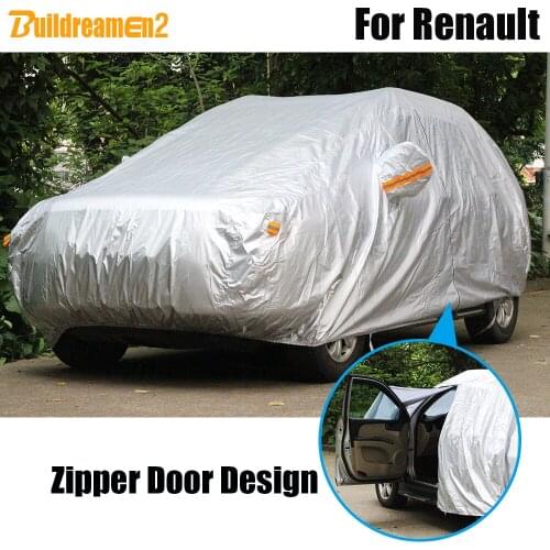 Buildreamen2 Car Cover Waterproof Sun Shade Rain Snow Protection Cover For Renault Vel Satis Talisman Captur Clio Sandero Kangoo