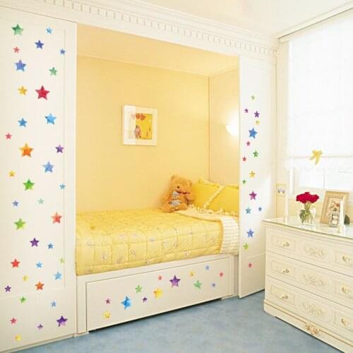 Color XINGX Bedroom Living Room Entrance Cabinet TV Wall Glass Window Removable Waterproof Wall Sticker
