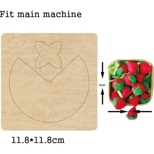 Strawberry Pineapple Fruit Handwork Wooden Mold Dies DIY Leather Cloth Paper Craft Fit Common Die Cutting Machines on the Market