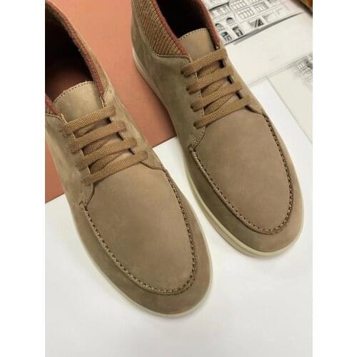 Men lace-up Flat Shoes Casual Shoes Simple comfortable leisure Sneakers Knitting Elastic slip-on Run Shoes 2020 Hot Brand Shoes