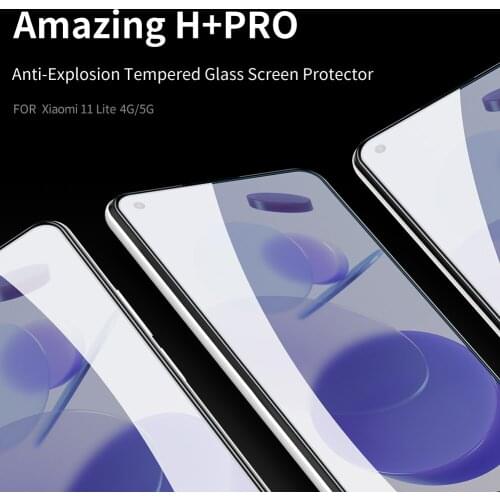 For Xiaomi Mi 11 Lite 5G Tempered Glass Nillkin H / H+Pro Front Glass Film For Xiaomi 11 Lite 4G Screen Protector