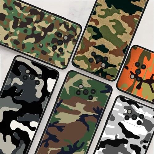Camouflage military Cover for Xiaomi Mi Poco X3 NFC M3 X3 Pro F3 F1 9T 10 11 Ultra Note 10 10T 5G A2 Lite Cell Phone Case