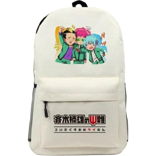 The Disastrous Life of Saiki K Saiki Kusuo no sai-nan Nendou Riki Rucksack Casual School Student Backpacks