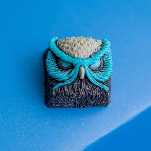 Resin Keycap Owl Personalized Style Mechanical Keyboard Keycap Multi-color Customizable Hand Keycap