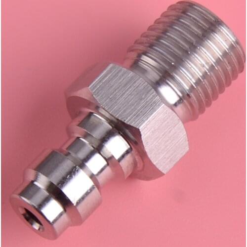 LETAOSK 8mm Male Quick Head M10*1 Thread Connection Check Valve One Way Foster Fill Nipple Kit