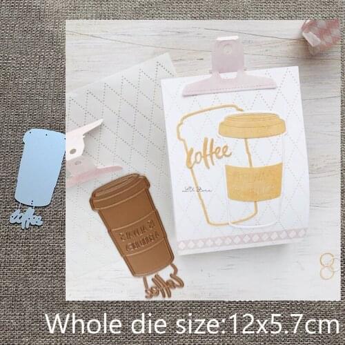 XLDesign Craft Metal Cutting Dies stencil mold Coffee cup decoration scrapbook Album Paper Card Craft Embossing die cuts