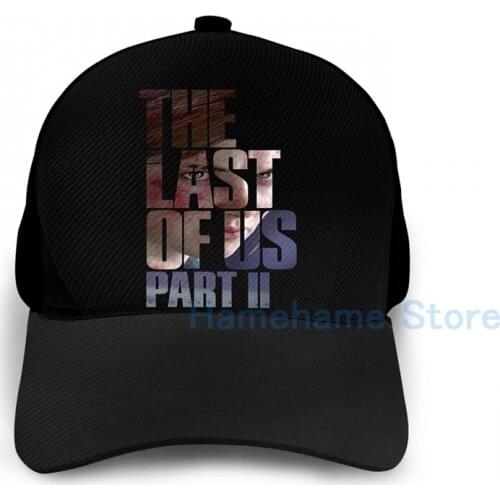 Fashion The Last Of Us Part 2 Vengeful Ellie Basketball Cap men women Graphic print black Unisex adult hat