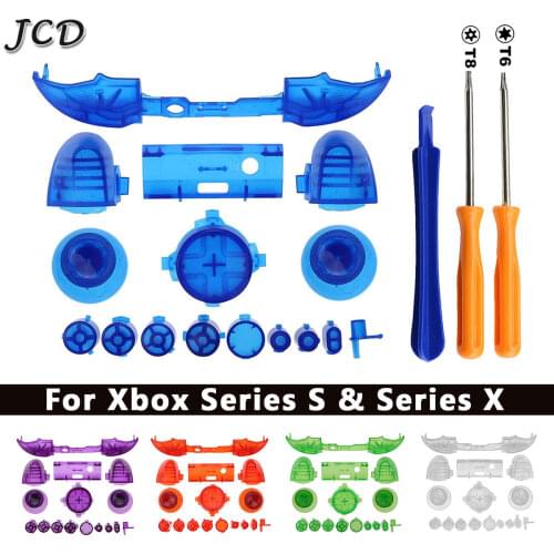 JCD Replacement Buttons Set W/Tool for Xbox Series S & Xbox Series X Controller LB RB LT RT Bumpers Triggers D-pad ABXY Keys