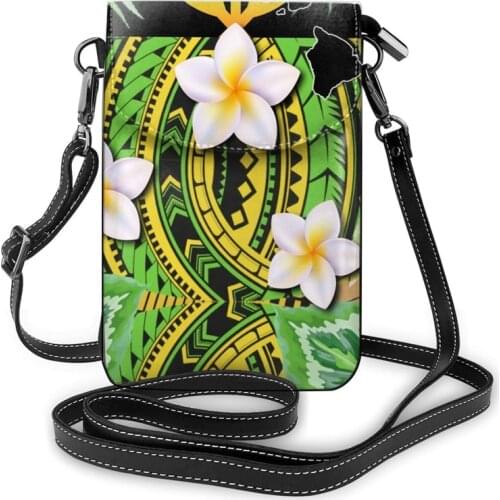 Noisydesigns Women Messenger Bag Crossbody Polynesian Hawaii Floral PU Leather Ladies Handbag Brand Party Travel Sac Femme