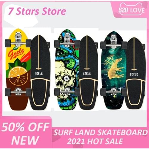 Professional Skateboarder S7 Land Surfing Skateboard 75*24*12cm Men Cruise S7 Truck Ski Training Skate Board Big Fish Skateboard