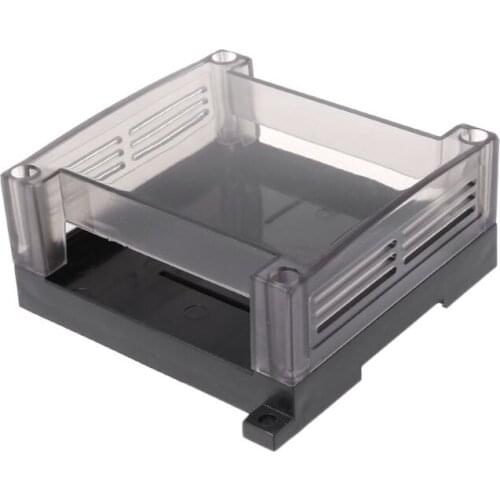 Transparent Plastic PLC Industrial Control Box Panel PLC Enclousure Case DIY PCB Shell -hol