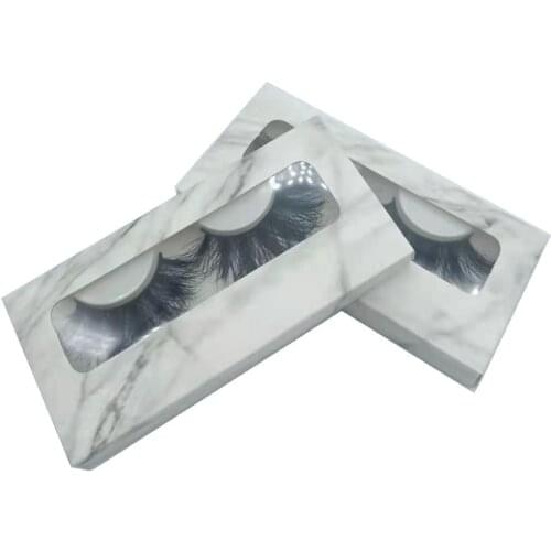 25mm mink eyelash soft reuseable fluffy mink lashes handmade full strip real mink hair 5d 6d mink eyelashes with marbling case
