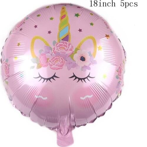 Blue Pink Baby Shower Birthday Girl Boy Unicorn Tableware Paper Cup Plate Balloons The First Birthday Unicorn Party Decoration