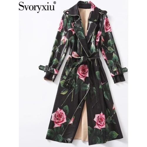 Женские длинные тренчи SVORYXIU China At AliExpress