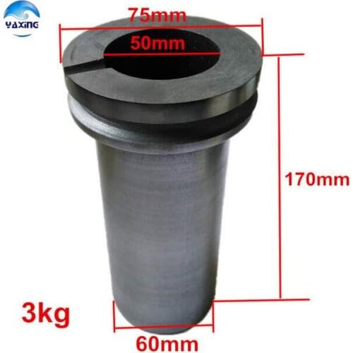 Diy Free shipping 1kg2kg3kg gold Melting Furnace crucible gold melter crucible graphite crucible