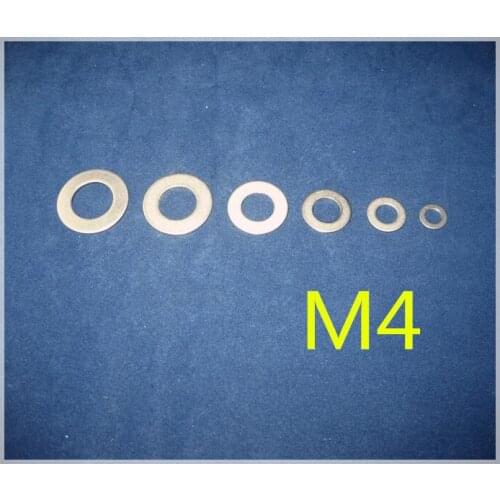 300pcs/lot M4 size 4mm Diameter Titanium spacer, Titanium Ti flat pad,Titanium gasket ring