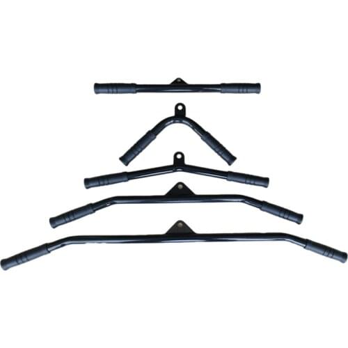 Fitness Gym Pully Cable Machine Attachments Biceps Triceps Blaster T-bar Handle Grip Pull Down Rowing Home Machine Accessories