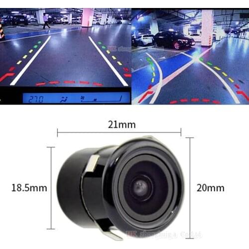 520 Intelligent Dynamic Trajectory Tracks Rear View Camera HD CCD Reverse Backup Camera Auto Reversing Parking Assistance 18.5mm