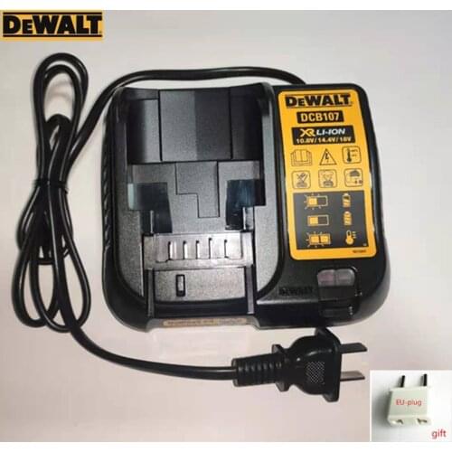 AC 220-240V Charger DCB107 for DEWALT DCD776 DCD771 DCD734 DCD716 DCD710 DCD701 DCD700 DCF805 DCD710S2