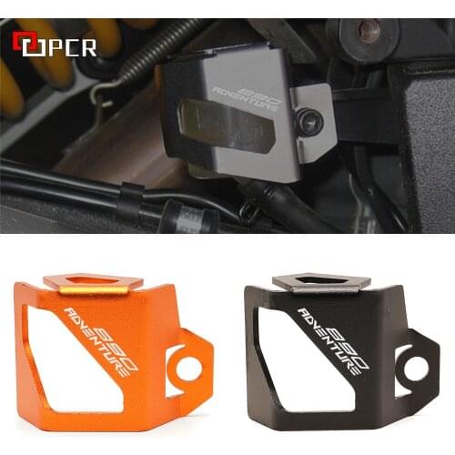 With LOGO Motorcycle Rear Fluid Reservoir Guard Cover Protector For KTM 890 ADV 890 Adventure R 2021