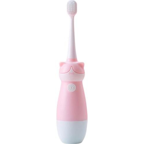 1 set Cute Kids Electric Toothbrush Waterproof Soft Bristles Brush USB Rechargeable Electric Toothbrush 3D Vibration Cleaning