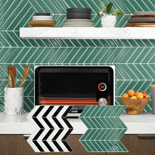 10PCS Self-adhesive Decoration 3d Wall Stickers Background Wall Wallpaper Crystal Brick Waterproof and Oil Proof Stickers