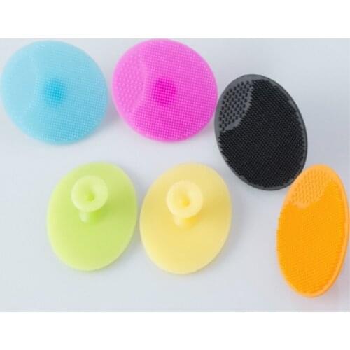Facial Exfoliating Brush Soft Silicone Face Wash Cleaning Pad Skin Care SPA Scrub Cleanser Tool Wash 250pcs