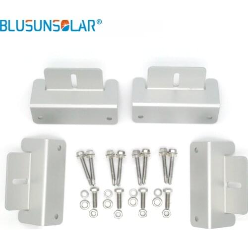 5 sets / lot Z-type 100% Aluminum Solar Panel Roof Mounting Bracket Solar Stand for Carvan Roof ZJ0218