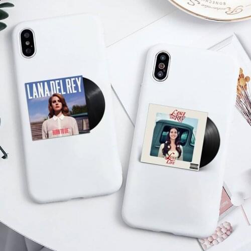 Lana Del Rey Phone Case Candy Color White for iPhone 11 pro XS MAX 8 7 6 6S Plus X 5S SE 2020 XR