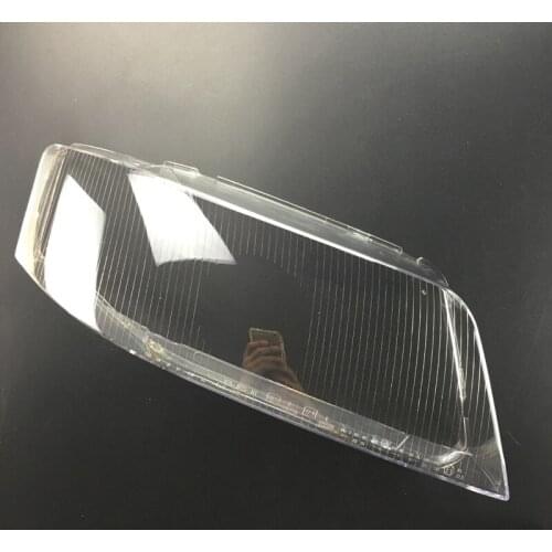For Audi A6 C5 Car Front Headlight Cover Lens Glass Transparent Lampshade Bright Head Light Caps Lamp Shell 1997-2003