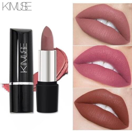 Kimuse Miao Color Small Black Diamond Allure Twilight Lipstick Matte Velvet Discoloration Resistant Lipstick Beauty KS501