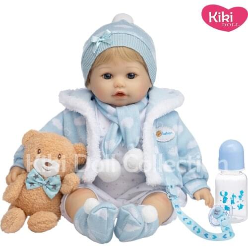 56cm Vinyl Silicone Reborn Baby Doll Toys Popular Reborn Todder Baby toy Birthday Gift Fashion Present Girls Bonecas