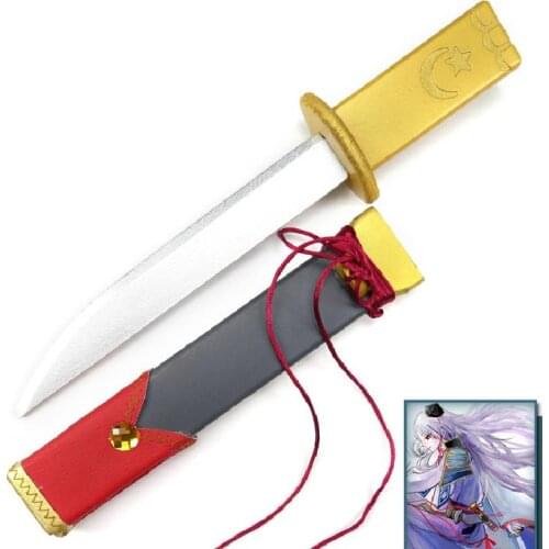 Wooden Sword Mini 36cm Weapon Simulated Animation Imanotsurugi Cosplay Katana Samurai Ninja Performance Props Toys For Kids