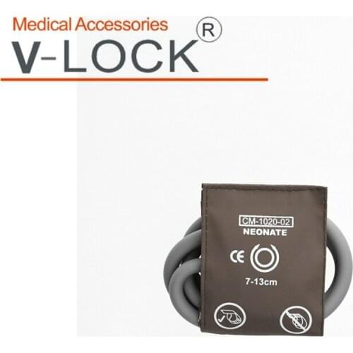 Mindray New coming 7-13cm Neonate Reusable blood pressure cuff , two tube /imitation leather cuff With TPU Bladder