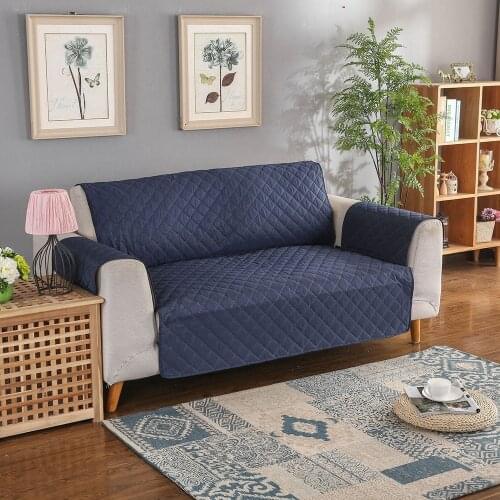 Anti-Slip Sofa Cover Quilted Anti-wear Couch Cover for Dog Pet Kids Recliner Loveseat Armchair Furniture Slipcovers 1/2/3 Seater