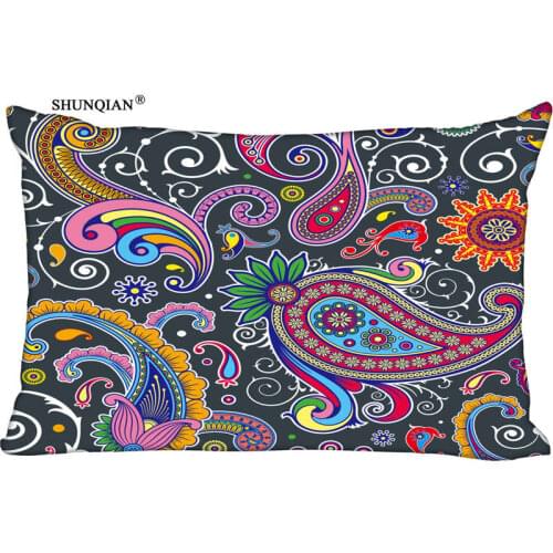 New Paisley Pattern Pillow Case Custom Wedding Pillowcase Cover Cases Gift Zippered Rectangle Pillow Case