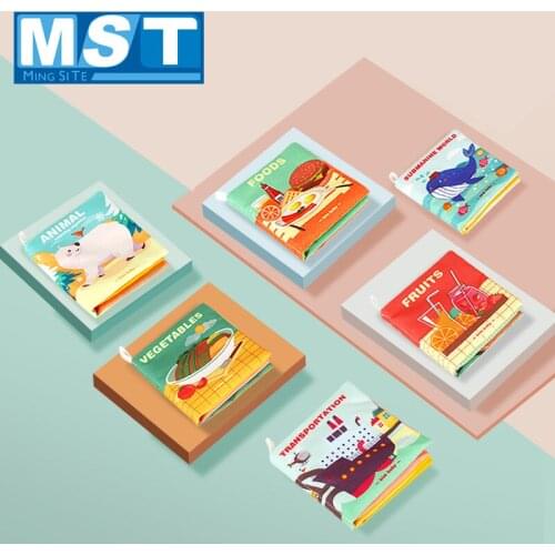 Educational Soft Fabric Cloth Books Cognitive Baby Toys Early Learning Toys First Quiet Books For 0-12 Month Newborn Development