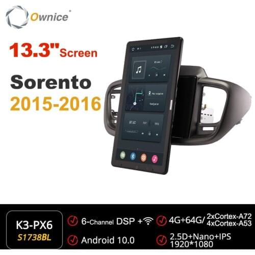 Ownice 1920*1080 Android for Kia Sorento 2015 2016 Car Radio Auto Multimedia Video Audio head Unit 13.3" IPS Rotatable
