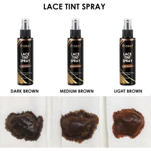 3.4FLOZ(100ml) Lace Wig Spray Brown Lace Tint Spray Formulated To Match Your Skin Tone For Lace Wig