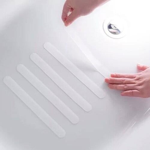 Bathroom Anti Slip Bath Mat 20x2cm Grip Stickers Non Slip Shower Strips Flooring Safety Tape Mat Pad PVC Anti Slip Bathroom Mat