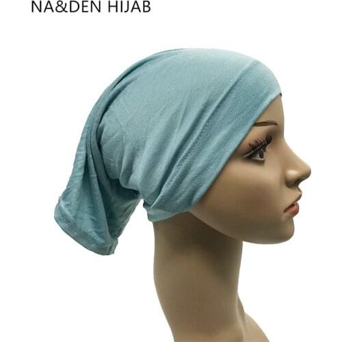 NEW Winter Scarf Modal Under Scarf Bone Bonnet Neck Cover Muslim Headscarf Women Hijab Stretch Cap Islamic inner Caps 12pcs\lot