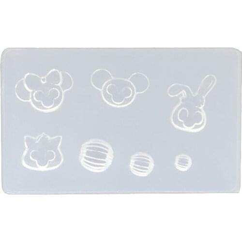 DIY Nail Art Silicone Mold 3D Cat Rabbit Wing Square Resin Mold Jewelry Tools