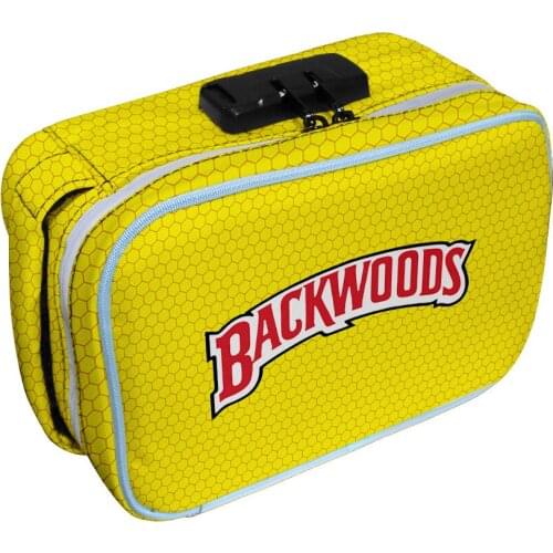 BACKWOODS Cigar Tobacco Deodorant Bag Multifunctional Code Lock Cosmetic Bag Fashion Design Clutch