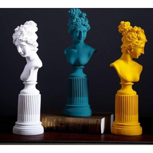 Freya Goddess Statues Living Room Home Office Bar Art Lady Character Sculpture Window Creative Portrait Decoration Girls Gifts