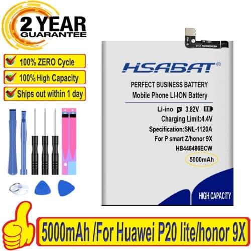 Top Brand 100% New 4500mAh HB446486ECW Battery for Huawei P20 lite (2019) / P Smart Z STK-LX1 ANE-AL00 TL00 ANE-LX1 Batteries