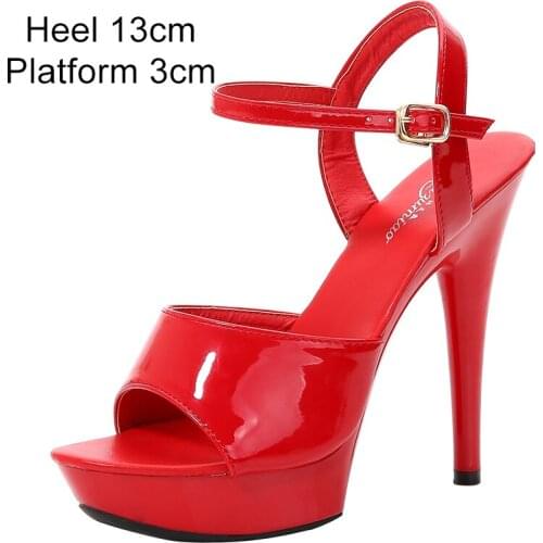 Pole Dance Shoes High Stripper Heels Women Sexy Show Shoes Sandals Party Club 13 15 17cm Platform High-heeled Shoes Wedding New