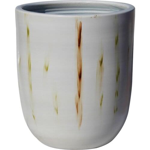 Ujar Model Dish Ceramic Flower Pot Stem Pattern 32x28 cm