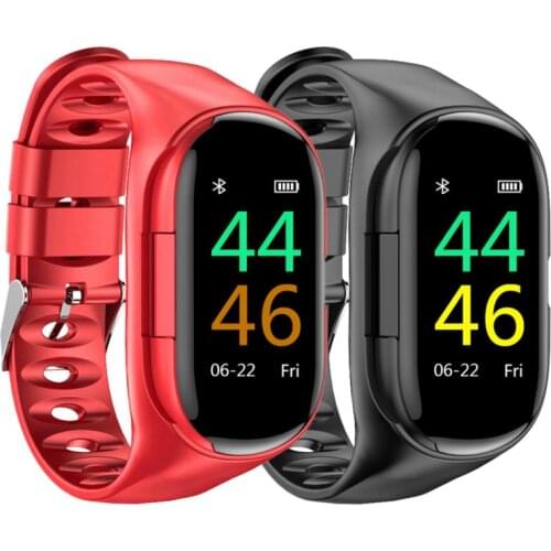Smart Wear AI Smart Watch With Bluetooth-compatible Earphone Heart Rate Monitor Smart Wristband Long Time Standby Sport Watch