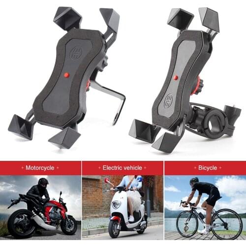 Bicycle Phone Holder for IPhone 11 8 7 XS Max for Xiaomi 9 Universal Motorcycle Mobile Phone Holder Bike Handlebar Stand Bracket